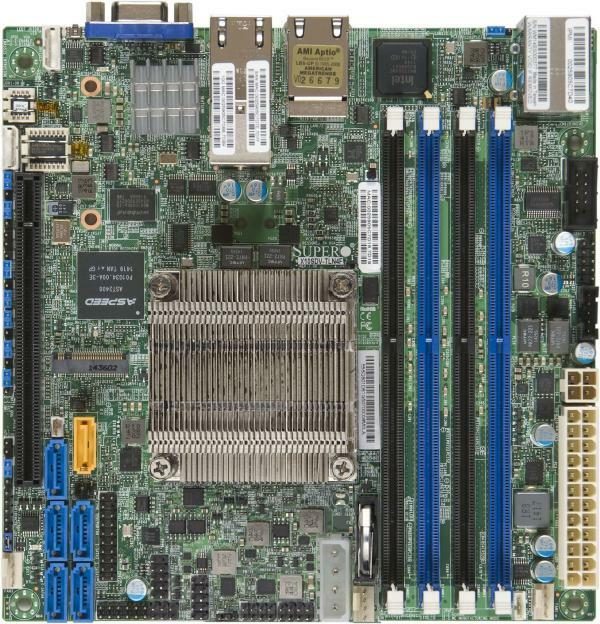 Материнская плата Supermicro X10SDV-12C-TLN4F Motherboard — фото лота 1
