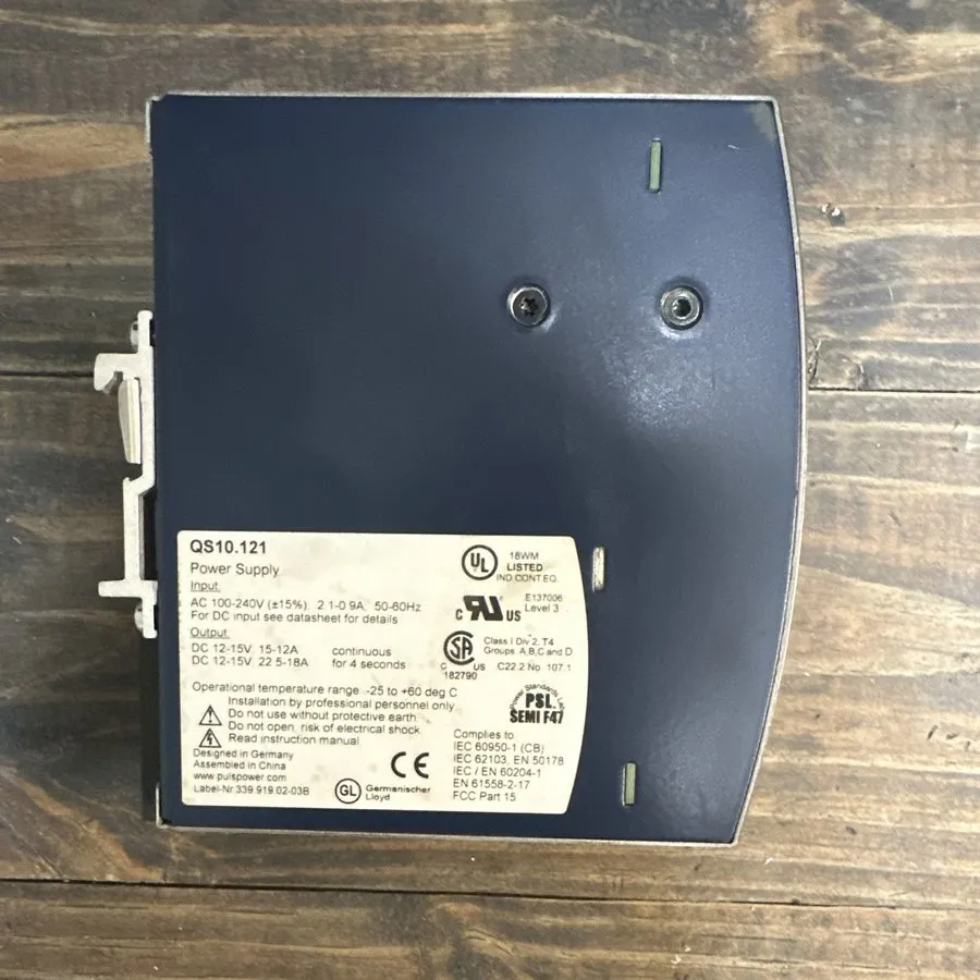 Блок питания PULS Dimension Series Model QS10.121 DIN Rail Power Supply 12VDC 15