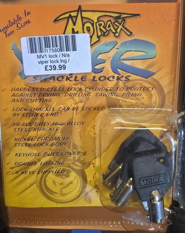 Такелажная скоба Motrax MV1 Viper Shackle Lock 3 Cylinder Keys 16mm Alloy Steel  — фото лота 2
