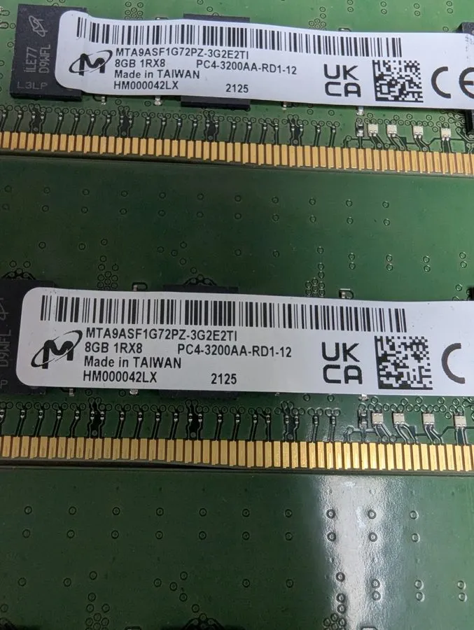 Модуль памяти 256GB (4x64GB) SK Hynix DDR4-3200AA ECC RDIMM 2Rx4 Server RAM PC4- — фото лота 1