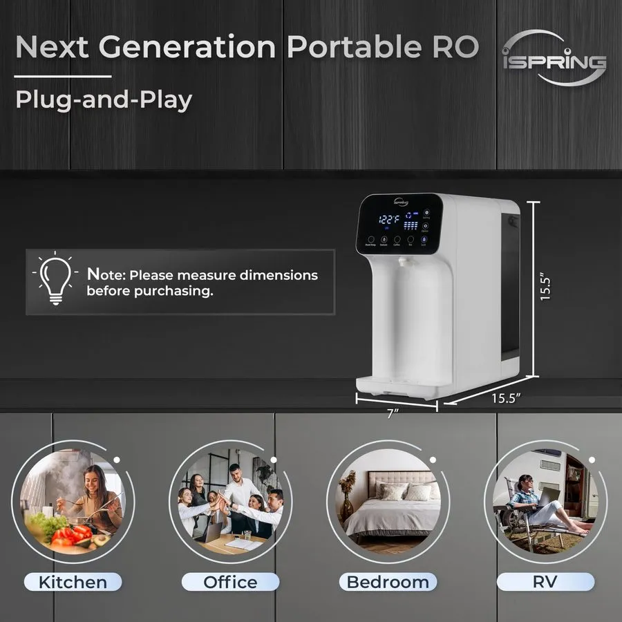 Насос iSpring RCD100 5-Stage Countertop Reverse Osmosis System Instant Hot RO Wa