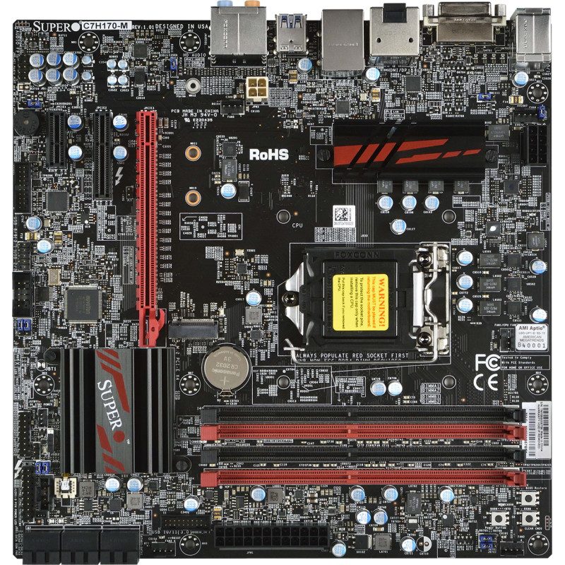 Материнская плата Supermicro C7H170-M Motherboard microATX Intel Socket H4 LGA 1