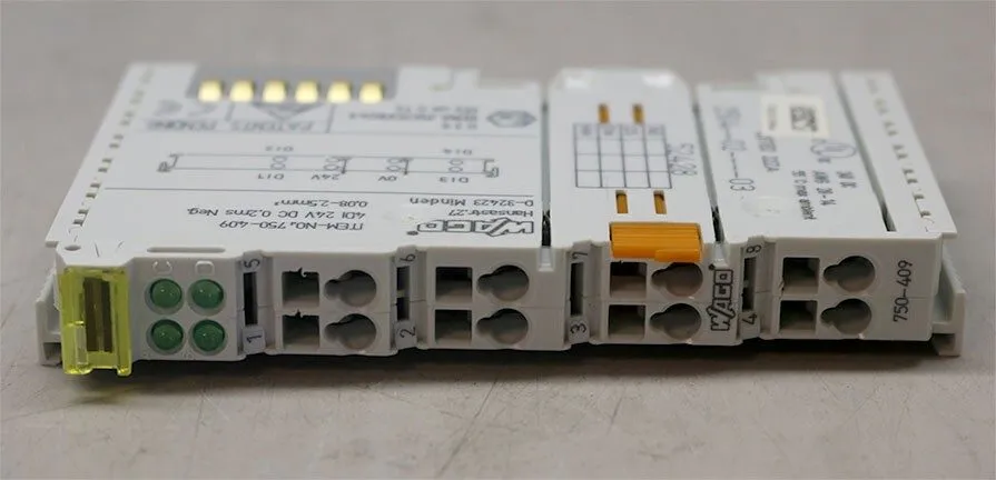 Модуль ввода-вывода Wago 750-409 4 Input module 24VDC .2msec filter sinking