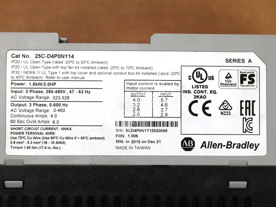 Частотный преобразователь 25C-D4P0N114