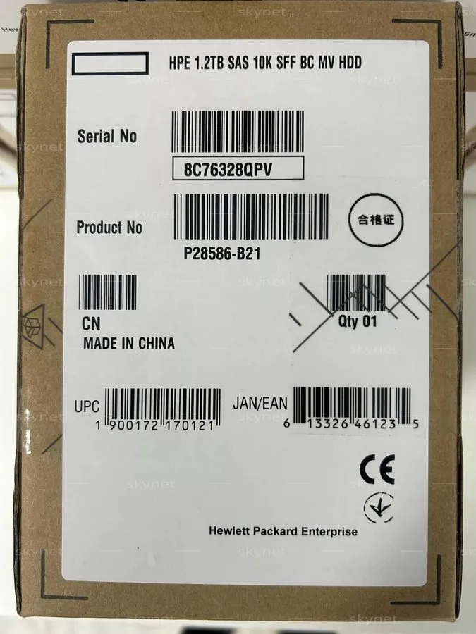 Жёсткий диск P30563-001 HPE 1.2TB 2.5" SAS 10K 12G Gen10 Plus V2 HDD Hard Drive