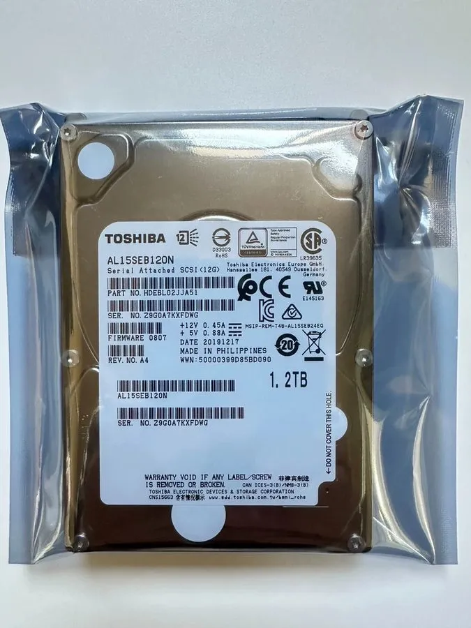 Жёсткий диск Cisco 58-100249-01 1.2TB 10K RPM SAS 12Gbps 2.5" HDD Toshiba AL15SE