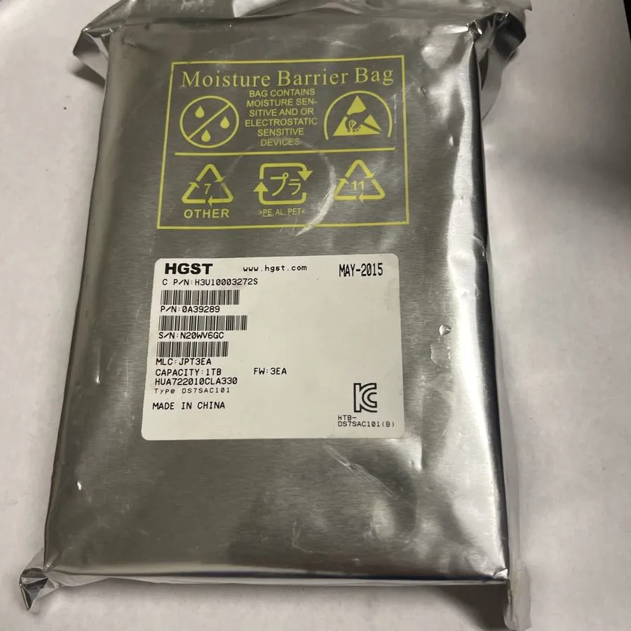 Жёсткий диск H3U10003272S Hitachi UltraStar 1TB 7.2K 3.5" LFF SATA Hard Drive 0A