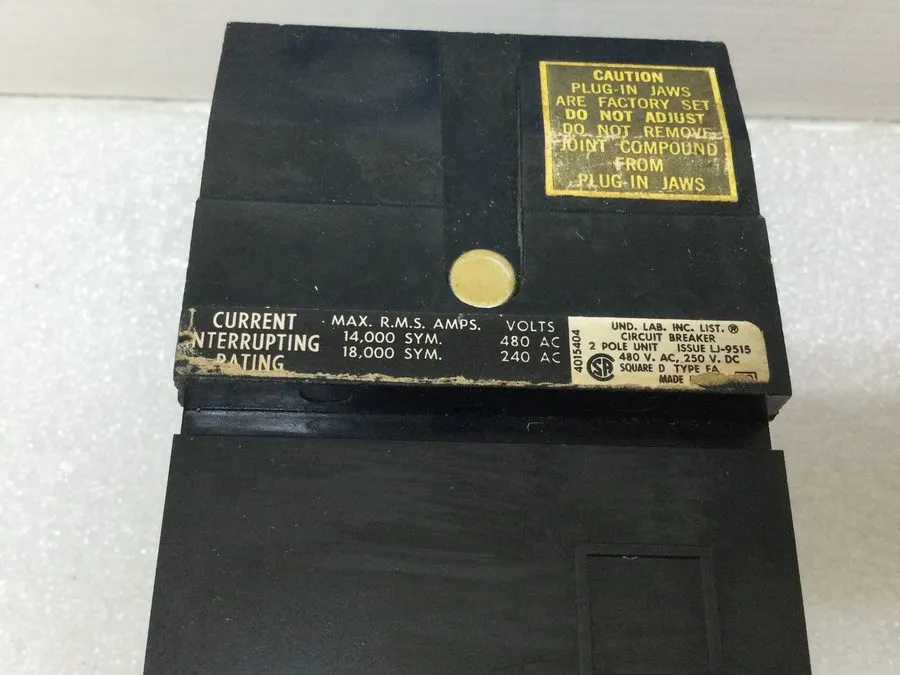 Автоматический выключатель Square D FA24060AC 2 Pole 60 Amp 480V Circuit Breaker