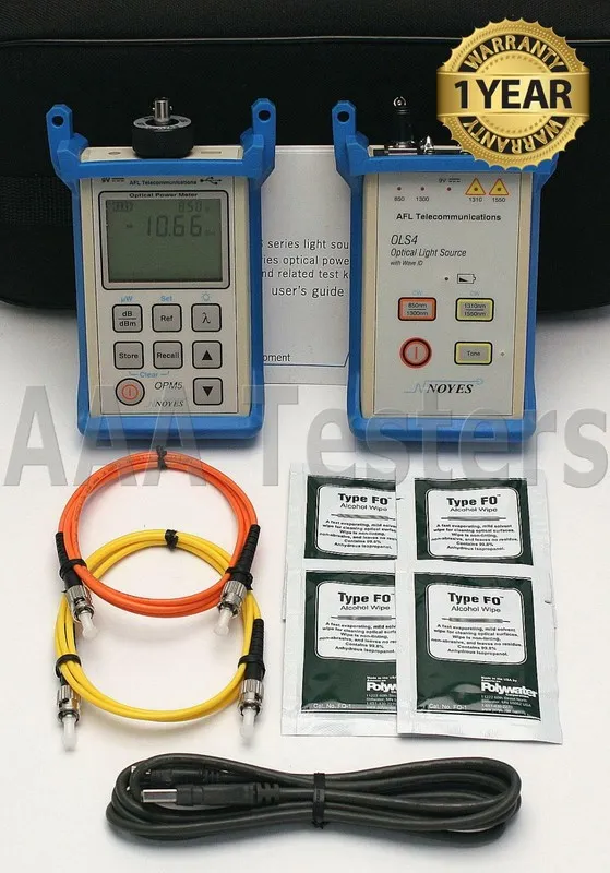 Тестер AFL Noyes SMLP5-5 SM MM Fiber Optic Loss Test Set 850/1300/1310/1550 OLS 