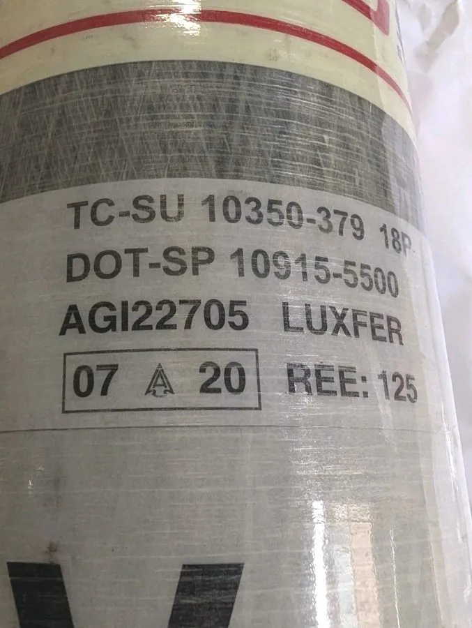 Газоанализатор Scott Safety SCBA Bottle 5500 PSI 60-minute Threaded — фото лота 1