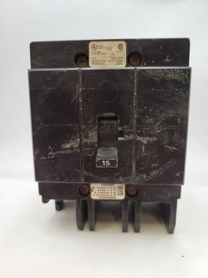 Автоматический выключатель Eaton/Cutler Hammer GHB3015 15 Amp 3 Pole 277/480V Ci