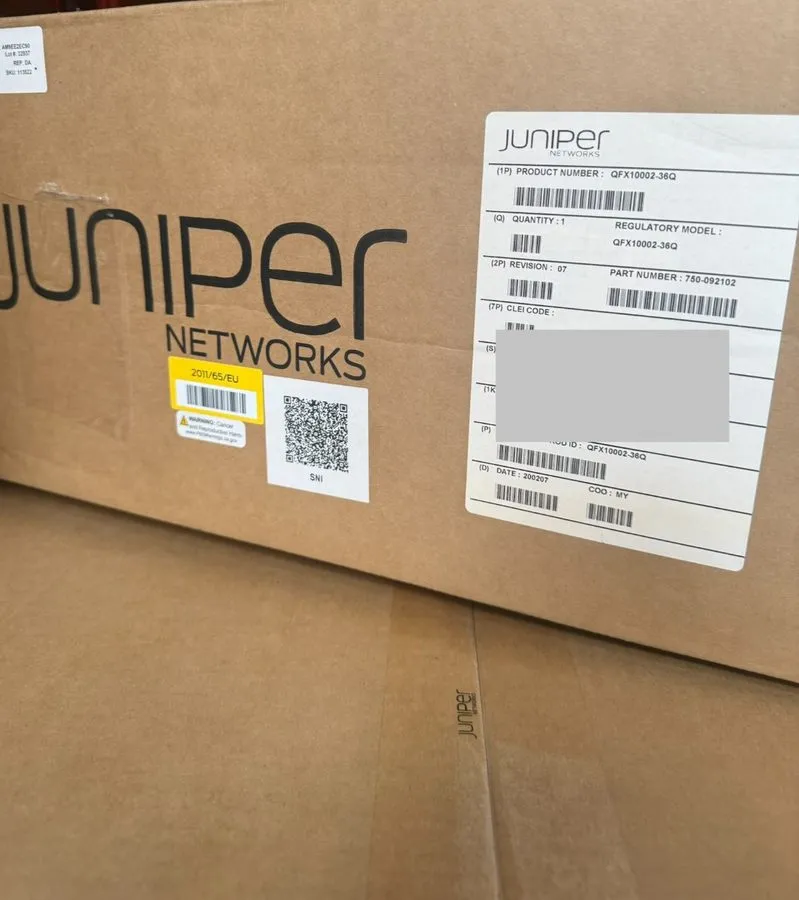 Коммутатор Juniper QFX10002-36Q 36port 40G QSFP+ 24x100G QSFP28 Ethernet Switch