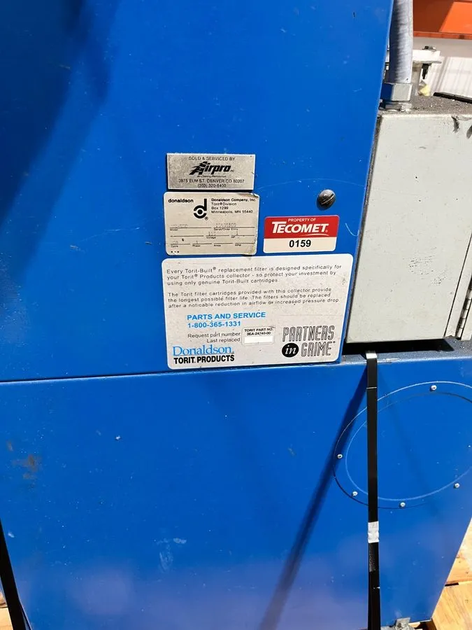 Оборудование ЧПУ Donaldson Torit VS-550 Dust Extractor Filtration — фото лота 1