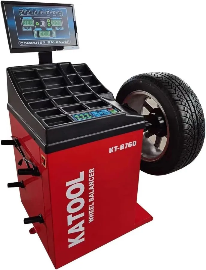 Балансировочный станок Wheel Balancer KT-B760-T Wheel Balancer Machine with Lase — фото лота 1