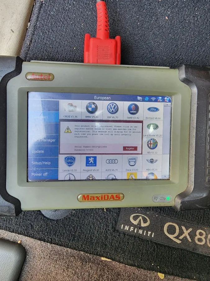 Диагностический сканер Autel MaxiDAS DS708 Diagnostic Scanner Complete Kit w/ SD