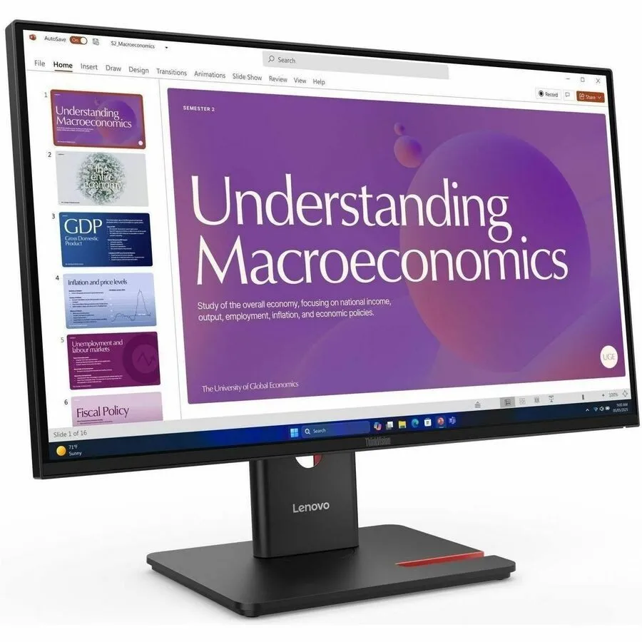 Монитор Lenovo ThinkVision T24D-40 24 Class Full HD LED Monitor 16:9 Eclipse Bla — фото лота 1