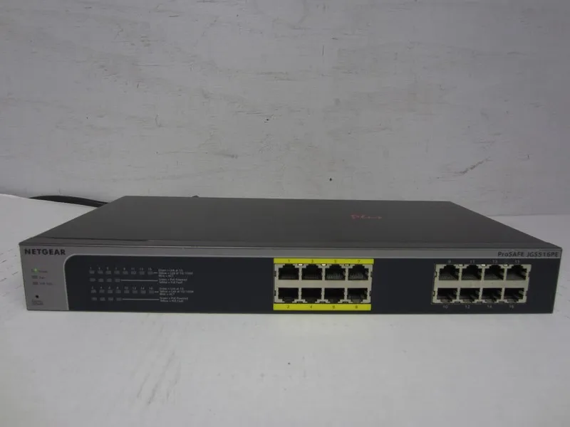 Коммутатор NETGEAR ProSAFE JGS516PE 16-Port Gigabit + PoE Network Switch; 616119