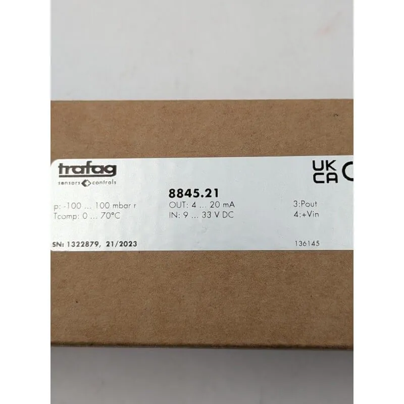 Датчик давления TRAFAG ESH 8845.21.P3.17.32.19.63.FR01 High Precision Pressure T
