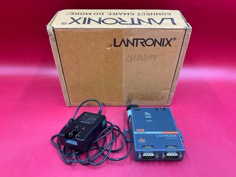 IIoT-устройство Lantronix EDS2100 2-Port RS232 RS485 Serial Device Server ED2100 — фото лота 1