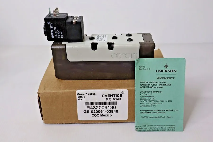 Электромагнитный клапан Aventics R432006130 Solenoid Air Control Valve CERAM Fiv