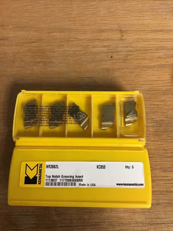 Режущий инструмент Kennametal NR3062L KC850 Carbide Grooving Insert 3.18mm