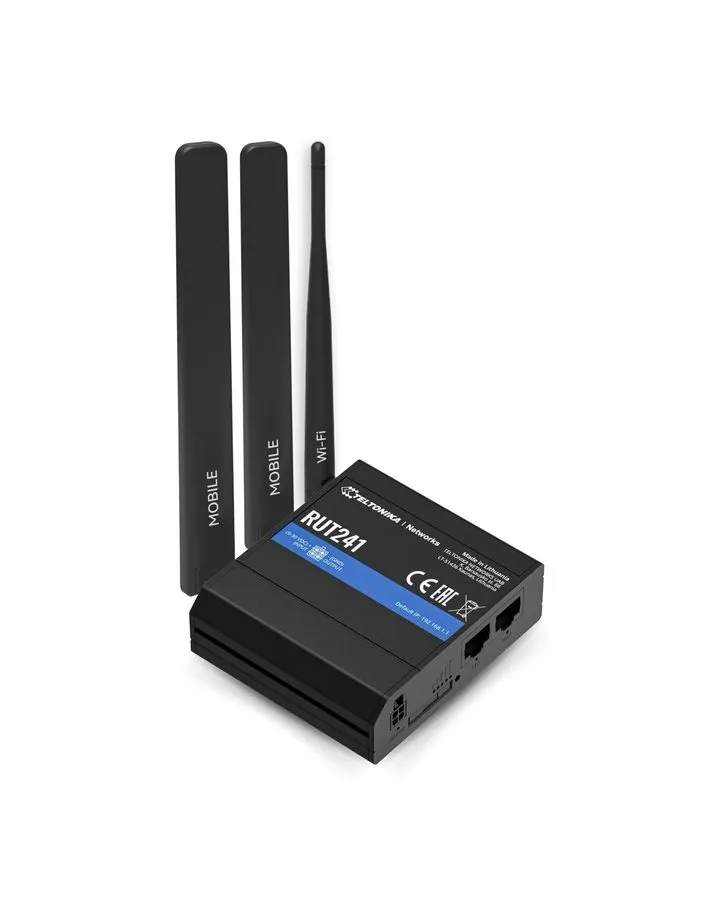 Маршрутизатор Teltonika RUT241098000 RUT241 Industrial 4G LTE Cellular WiFi Rout