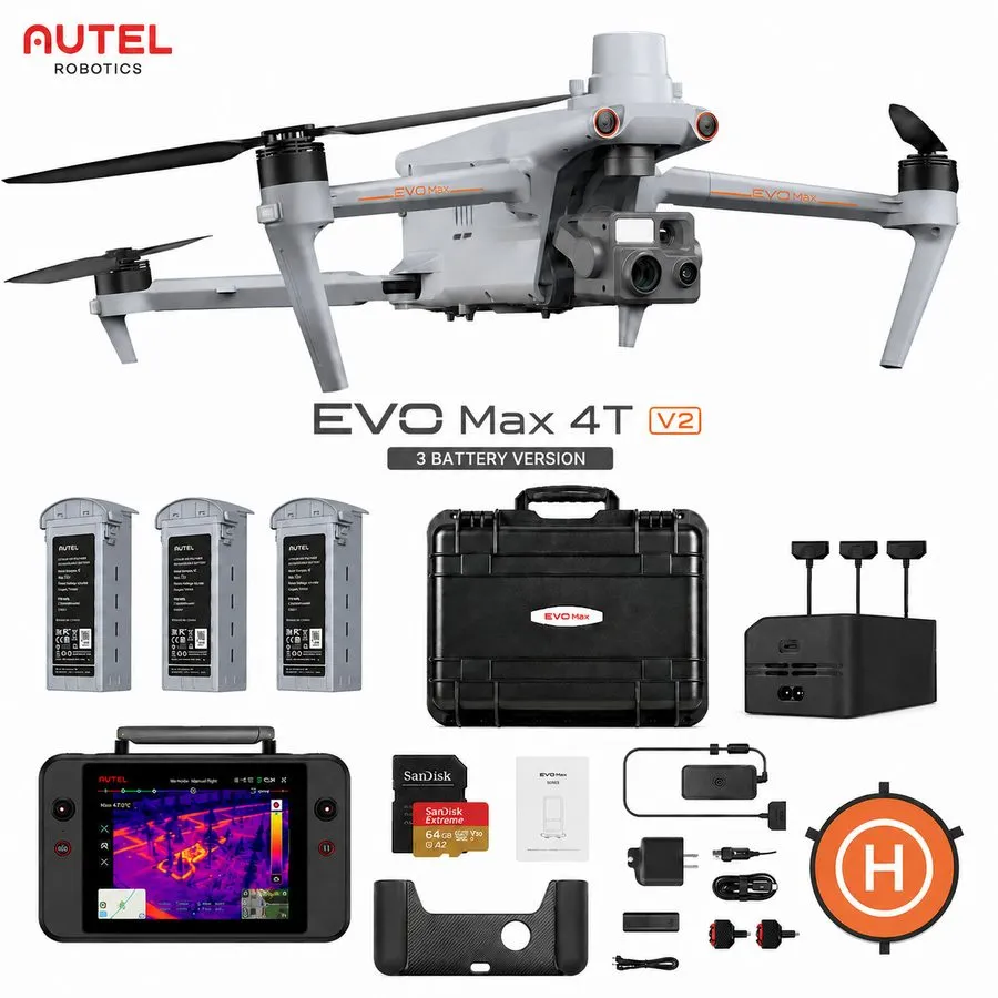 Дрон Autel EVO Max 4T 8K Enterprise Drone Thermal 10x Optical Zoom 100%