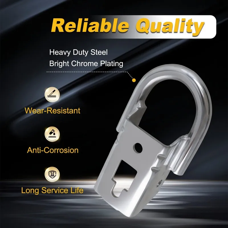 Такелажная скоба 2x Front Towing Shackle w/ Bolts Chrome FL3Z17N808A