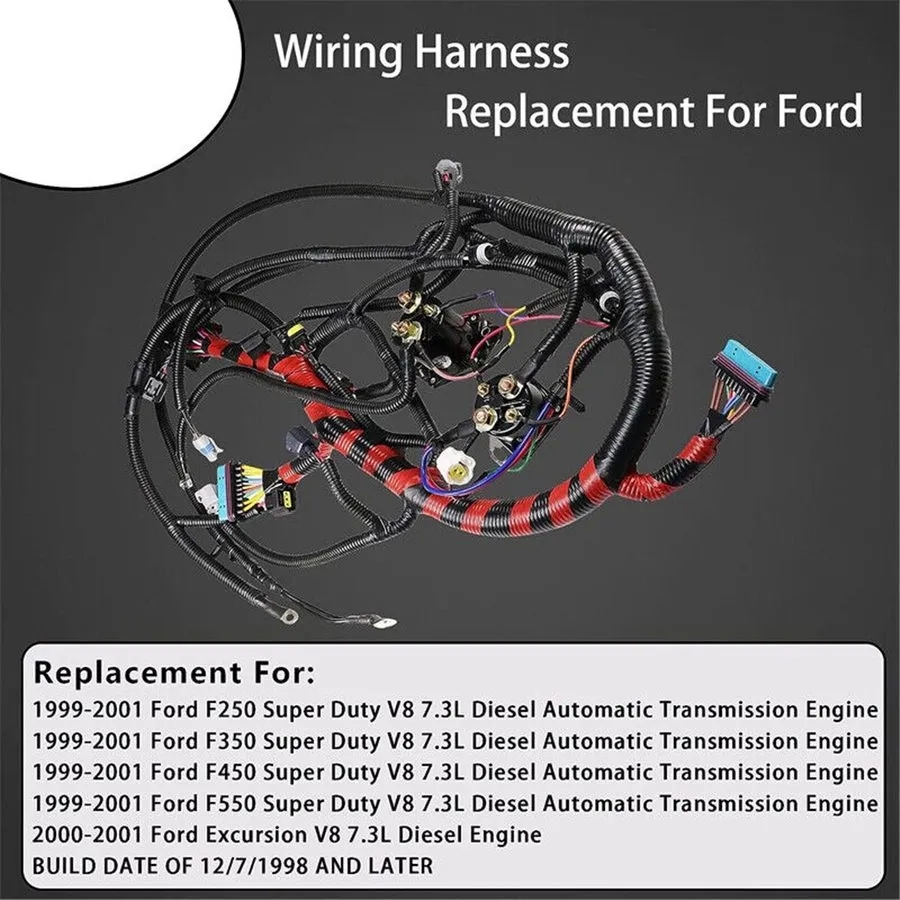 Жгут проводов Engine Wiring Harness для F250 F350 F450 F550 V8 7.3L Diesel F81Z-