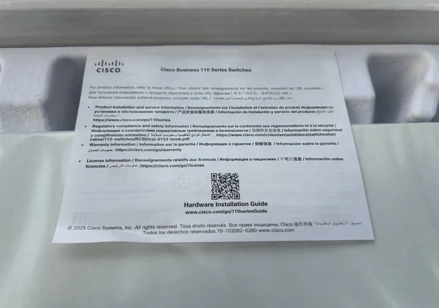 Коммутатор Cisco CBS110-16T-NA Business Unmanaged Switch 16-Port Gigabit — фото лота 2