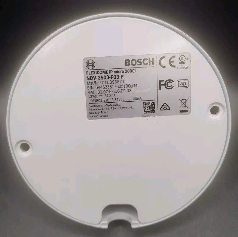 Камера Bosch NDV-3503-F03-P Flexidome IP Micro 3000i 5MP HDR Indoor Dome Camera