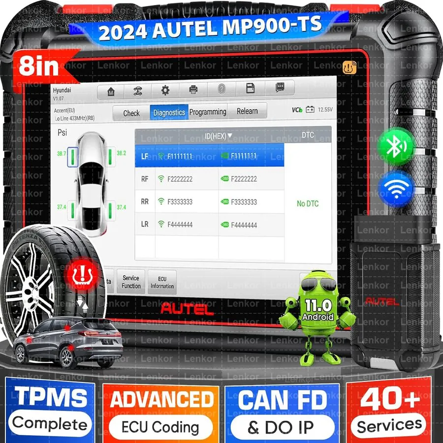 Диагностический сканер Autel Maxisys MP900-TS PRO Key Coding Full TPMS Car Diagn