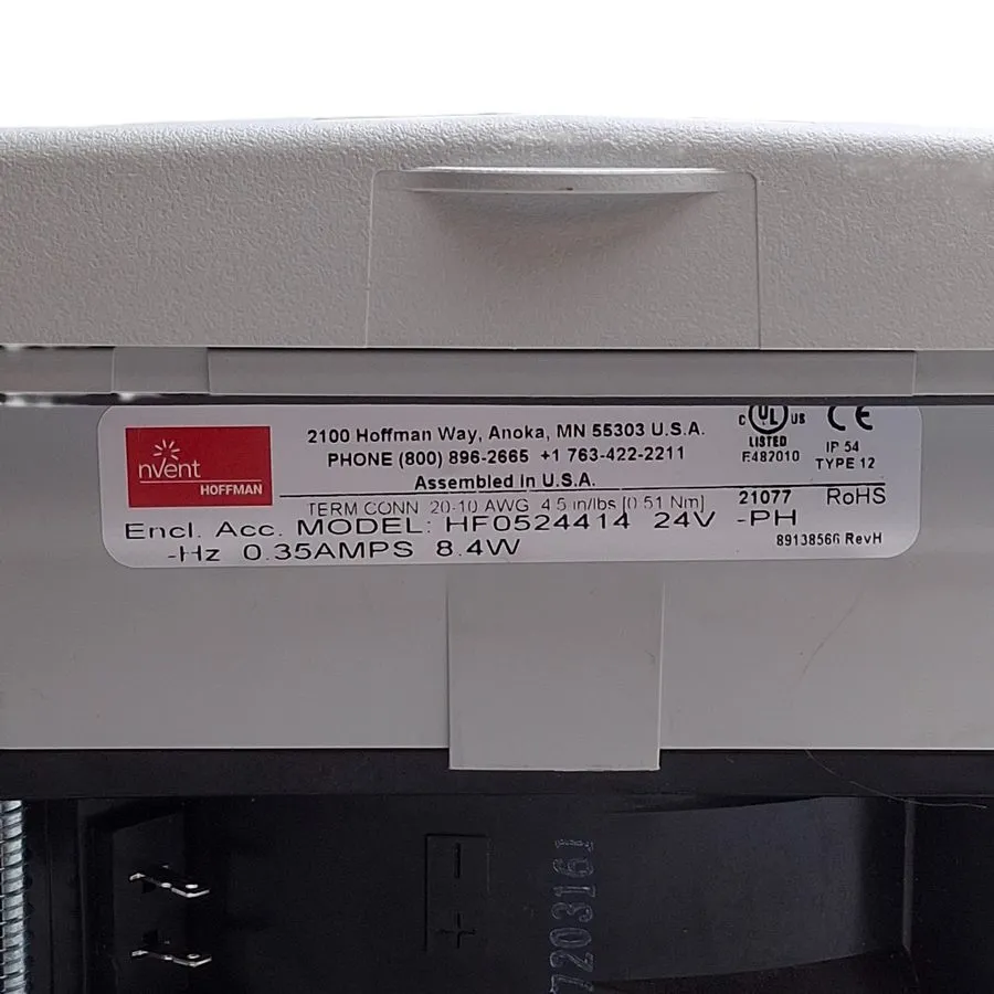 Монтажный шкаф Hoffman HF0524414 nVent Enclosure Filter Fan 24VDC, 35CFM, 5in x