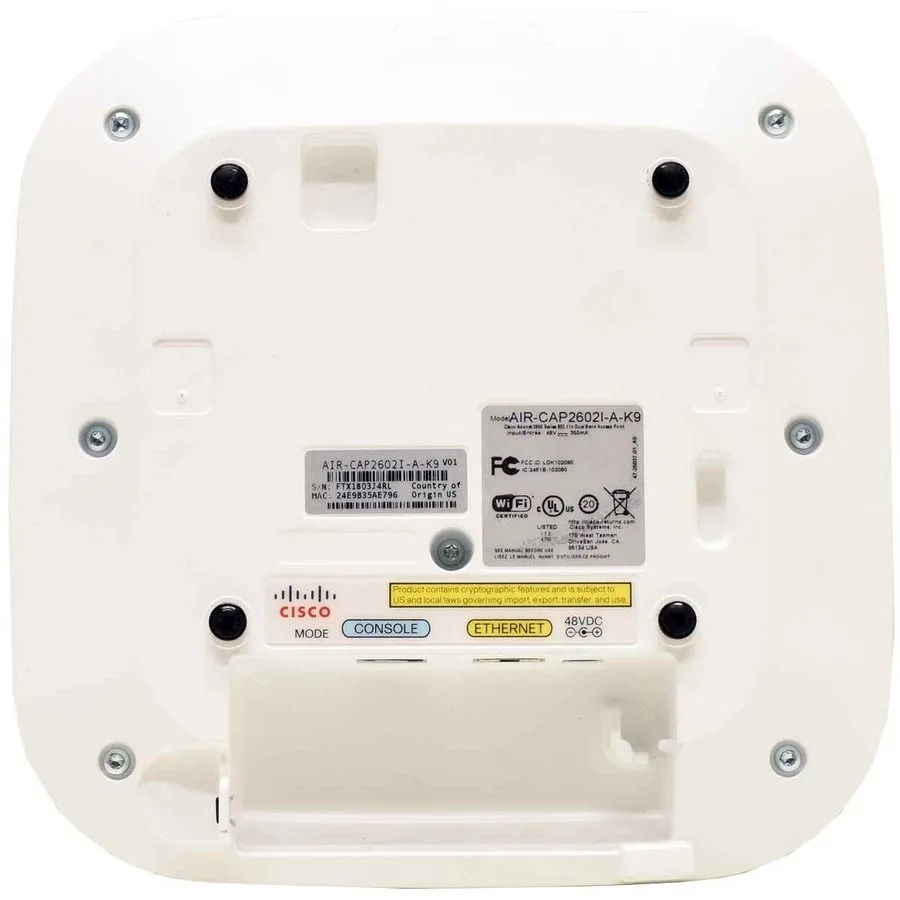Точка доступа Wi-Fi Cisco AIR-AP2602I-UXK9 Aironet RJ45 PoE IEEE 802.11n Dual Ba