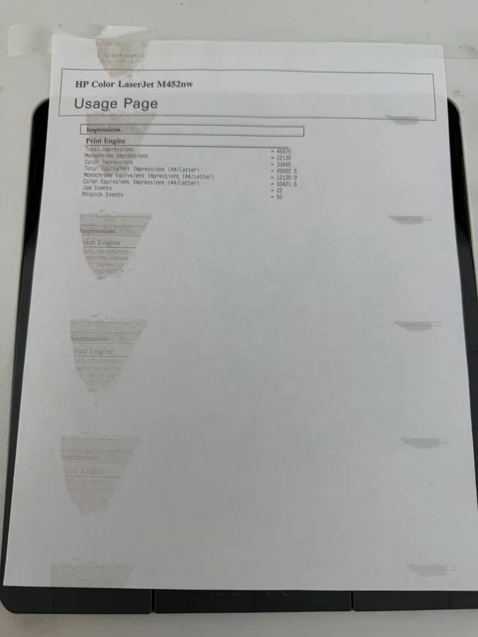 Лазерный принтер HP LaserJet Pro M452NW Laser Printer Parts ONLY Probably Bad Fu