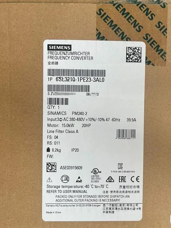 Частотный преобразователь SIEMENS 6SL3210-1PE23-3AL0