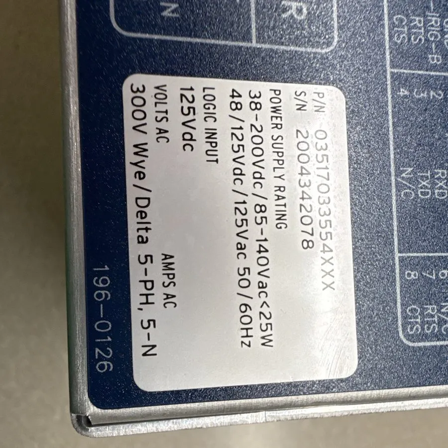 Реле защиты SCHWEITZER SEL-351 03516034264XX1 DIRECTIONAL OVERCURRENT RELAY