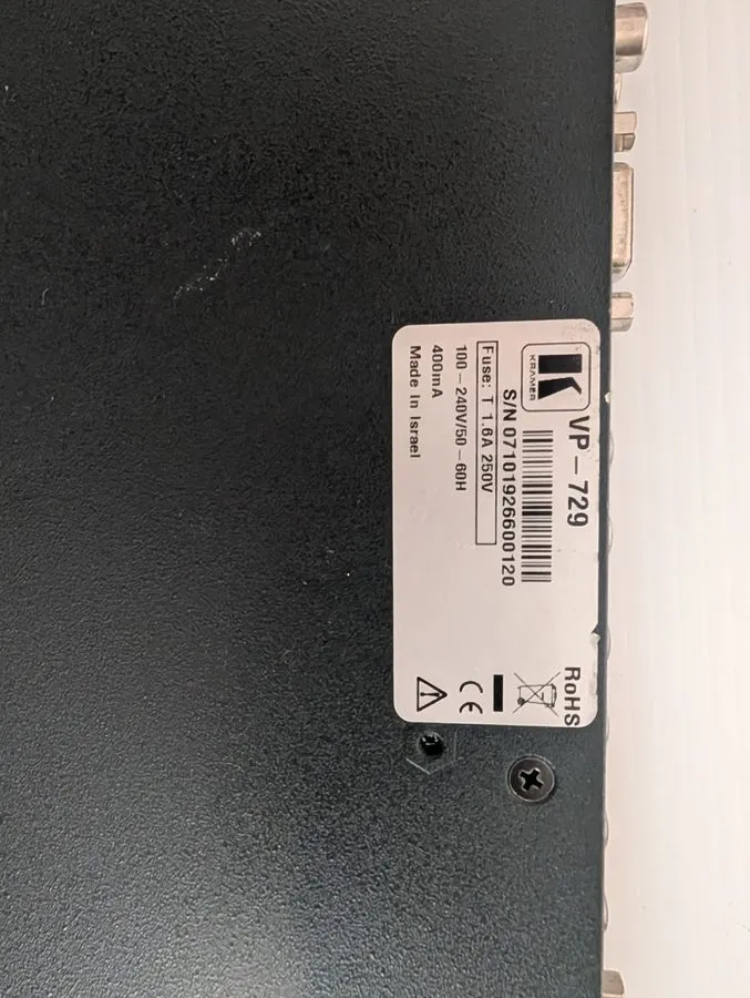 Видеокоммутатор Kramer Electric VP-729 9-Input Presentation Switcher / Scaler — фото лота 2