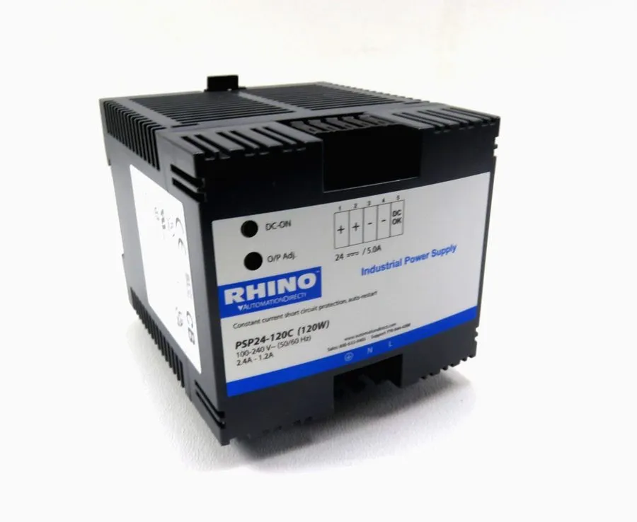 Блок питания RHINO PSP24-120C 24VDC 5A 120W DIN Rail Power Supply 120/240VAC
