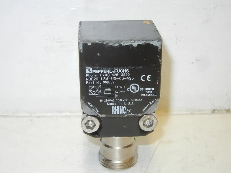 Датчик приближения PEPPERL FUCHS 908752 NBB20-L3M-US-C3-V93 PROXIMITY SENSOR