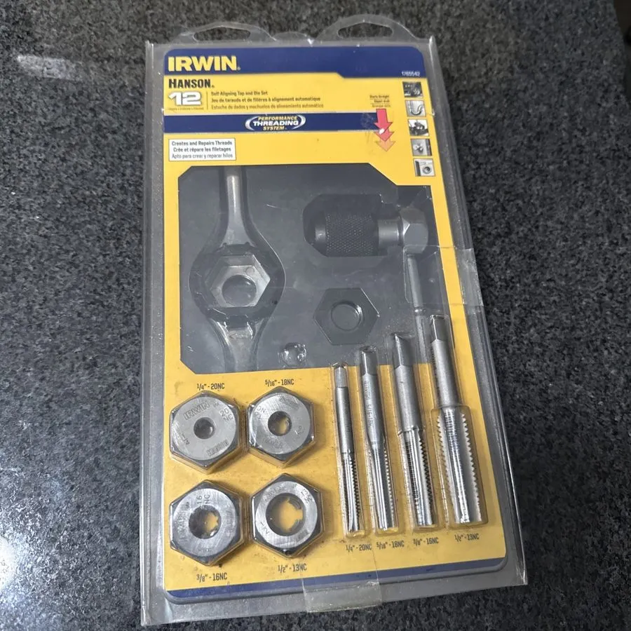 Режущий инструмент Irwin Hanson 1765542 Self-Aligning Tap and Die Set