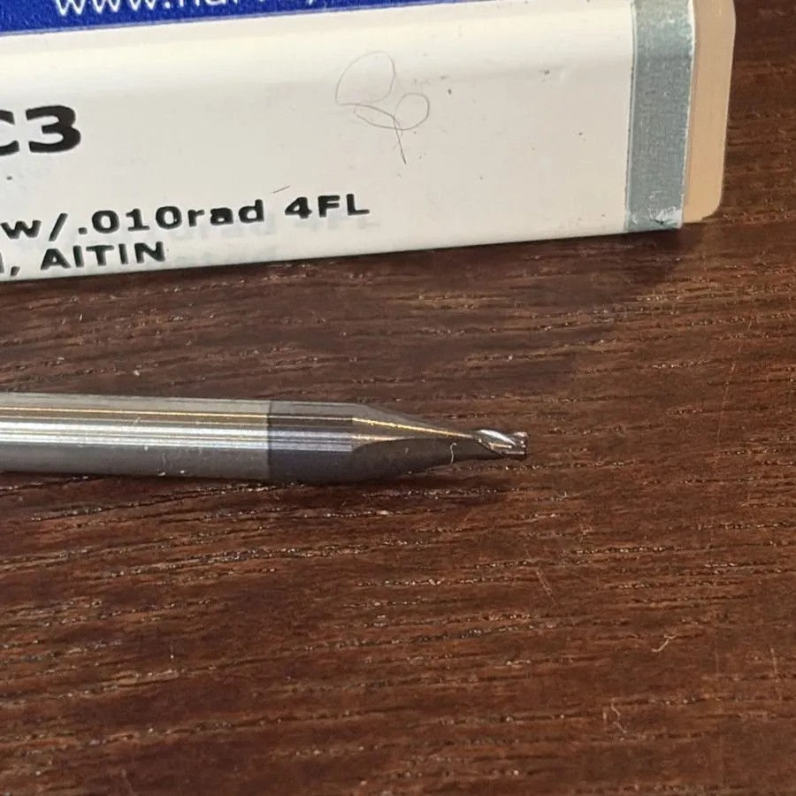 Режущий инструмент Harvey Tool HTC 994547-C3 Carbide Corner Radius End Mill 3/64 — фото лота 2