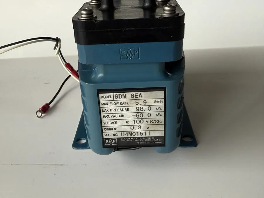 Анализатор Enomoto Micro Pump GDM-6EA Motor-Driven Air Pump 5.9 L/min Chemistry  — фото лота 2