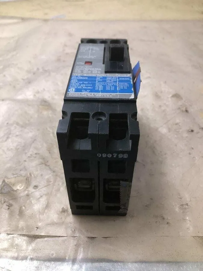 Автоматический выключатель Siemens ED42B080 80A Sentron 2 Pole Circuit Breaker E — фото лота 2