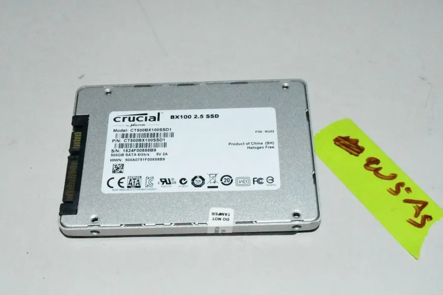 SSD-накопитель Micron Crucial BX100 2.5 SSD 500GB CT500BX100SSD1 SATA 6Gb/s SSD  — фото лота 1