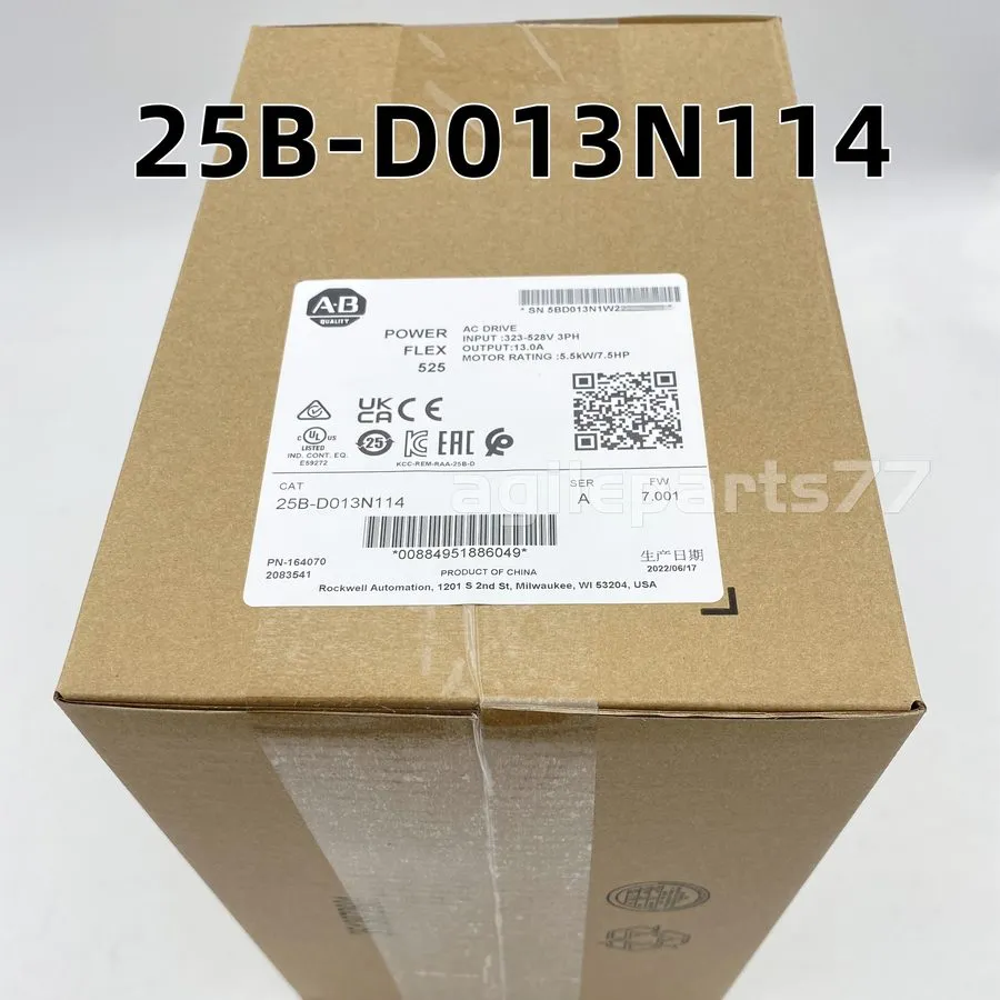 Частотный преобразователь Allen Bradley 25B-D013N114 PowerFlex 525 5.5kW 7.5Hp A