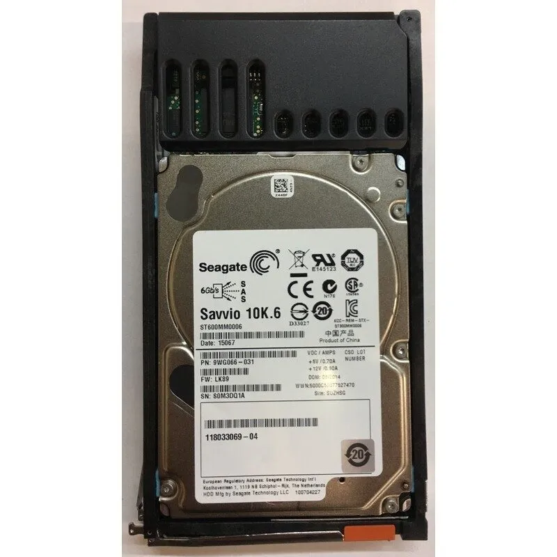 Жёсткий диск EMC Seagate 600GB 2.5" 10K 6G SAS HDD Hard Drive ST600MM0006 9WG066