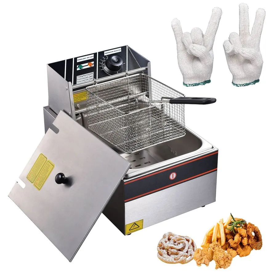 Фритюрница WeChef Electric Deep Fryer Commercial Restaurant Hotel 10L-24L Tank F — фото лота 1