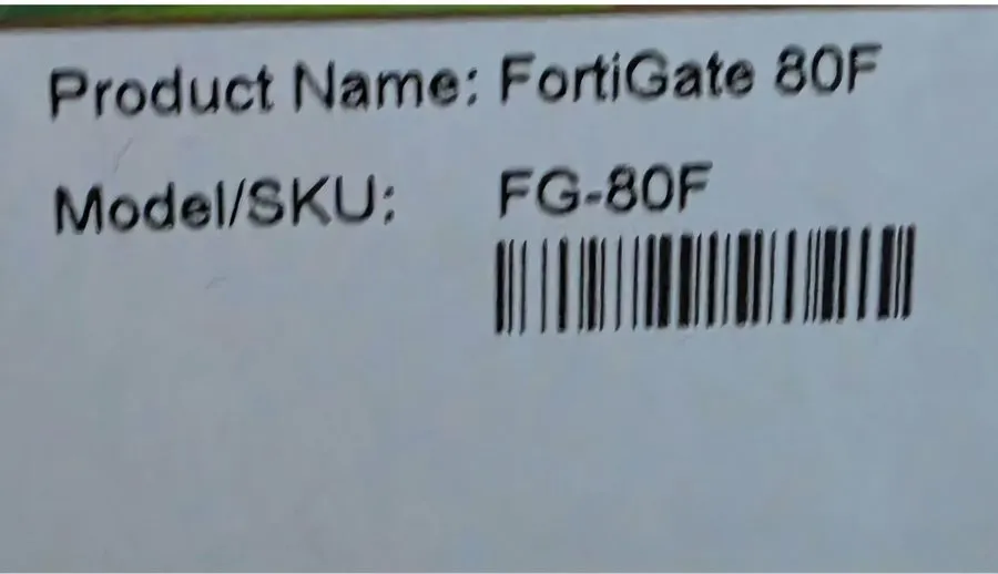 Межсетевой экран Fortinet FortiGate 80F FG-80F Firewall Security Appliance 10x G