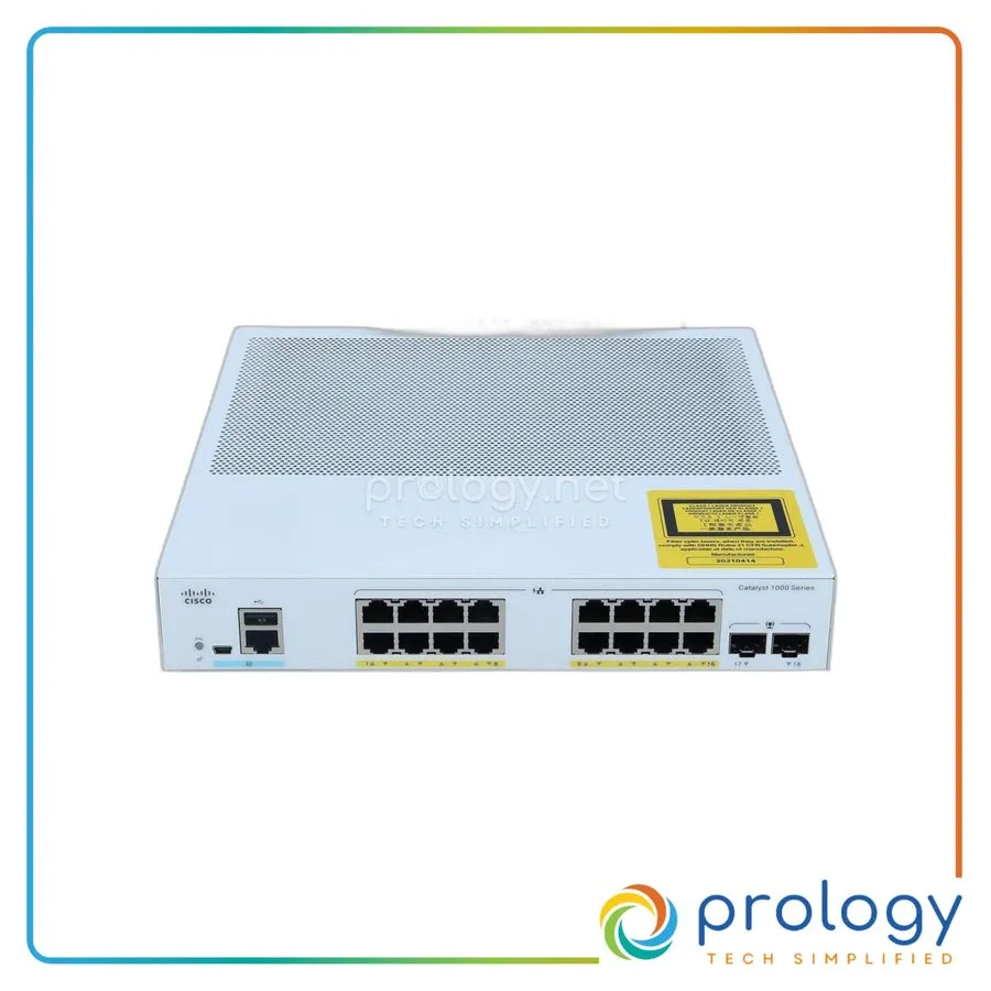 Коммутатор Cisco C1000-16P-2G-L 16-Port Gigabit PoE+ Managed Switch 2x SFP 120W